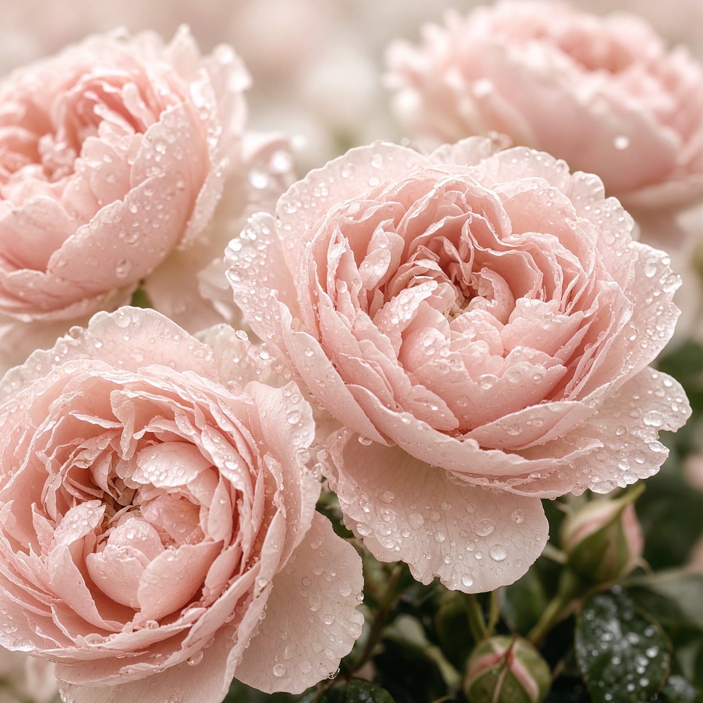 Pale pink roses